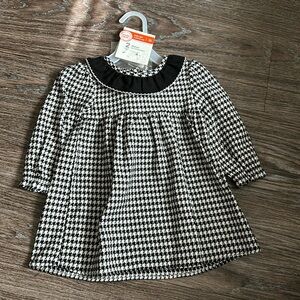 Wonder nation baby girl 2 piece dress with footed tights 12 months.